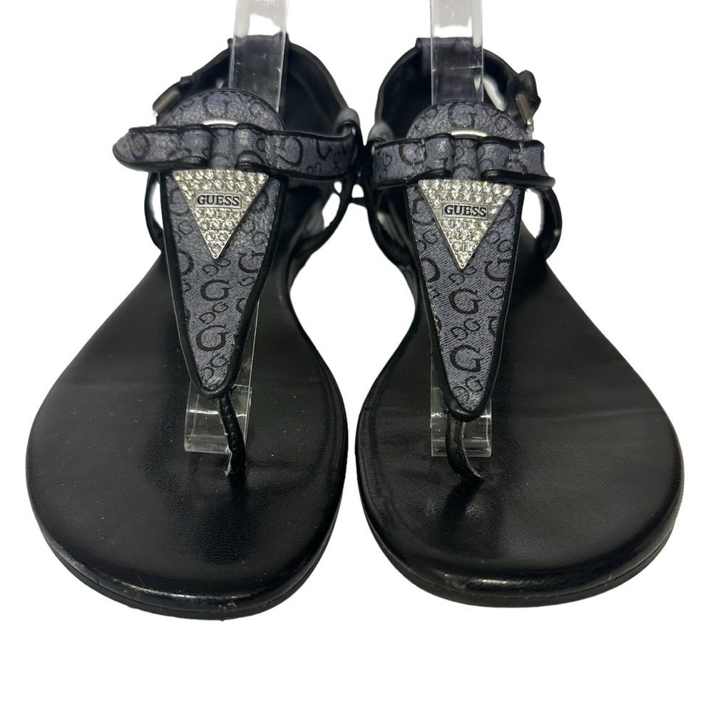 Guess T Strap Buckle Flat Sandals Womens Size 8.5 M - Picture 2 of 8